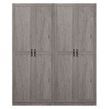 Manhattan Comfort Hopkins Modern 7 Shelf Freestanding Storage Closet Set of 2