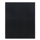 Manhattan Comfort Hopkins Modern 7 Shelf Freestanding Storage Closet Set of 2