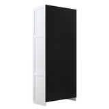Manhattan Comfort Hopkins Modern 7 Shelf Freestanding Storage Closet Set of 2