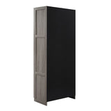Manhattan Comfort Hopkins Modern 7 Shelf Freestanding Storage Closet Set of 2