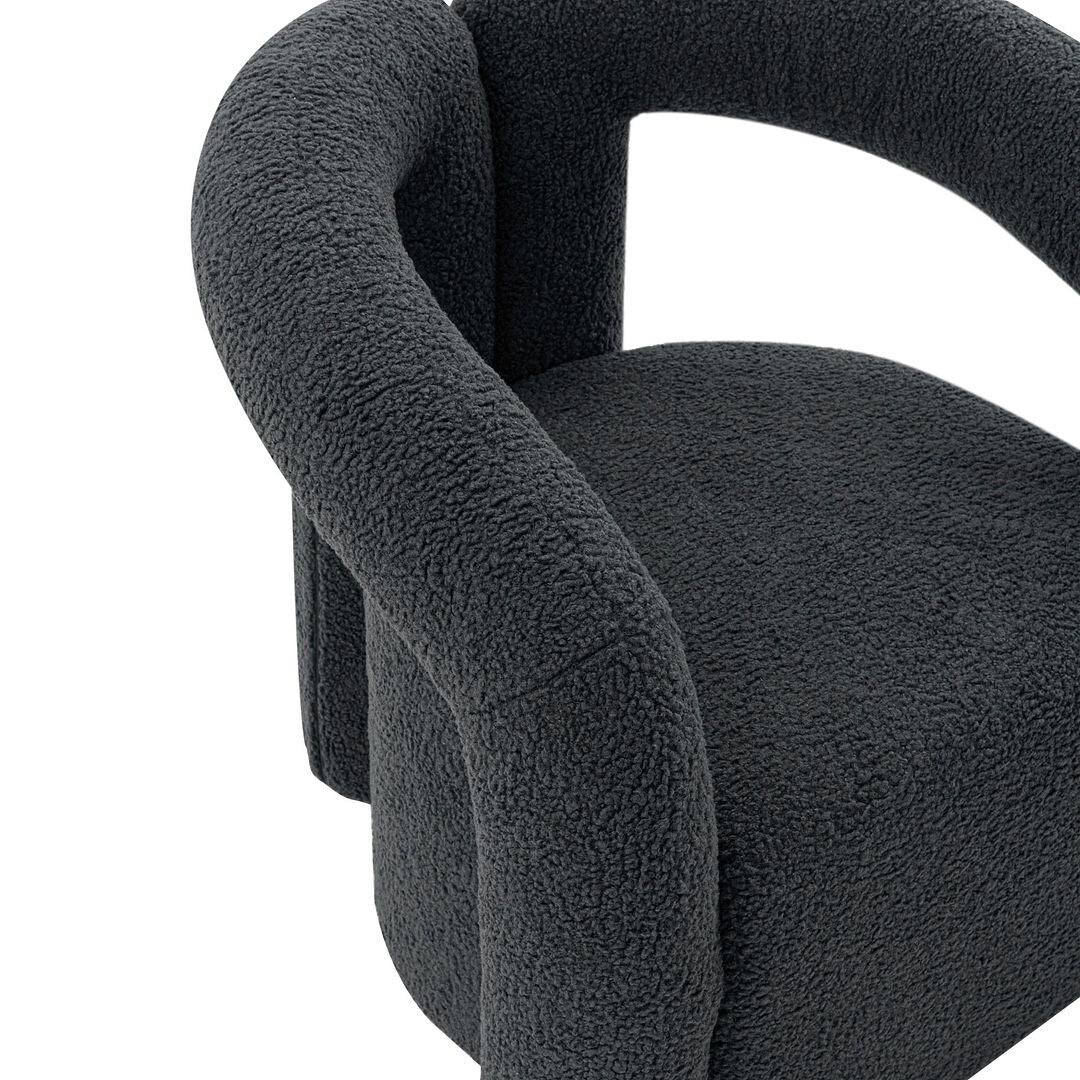 Manhattan Comfort Modern Darian Boucle Accent Chair
