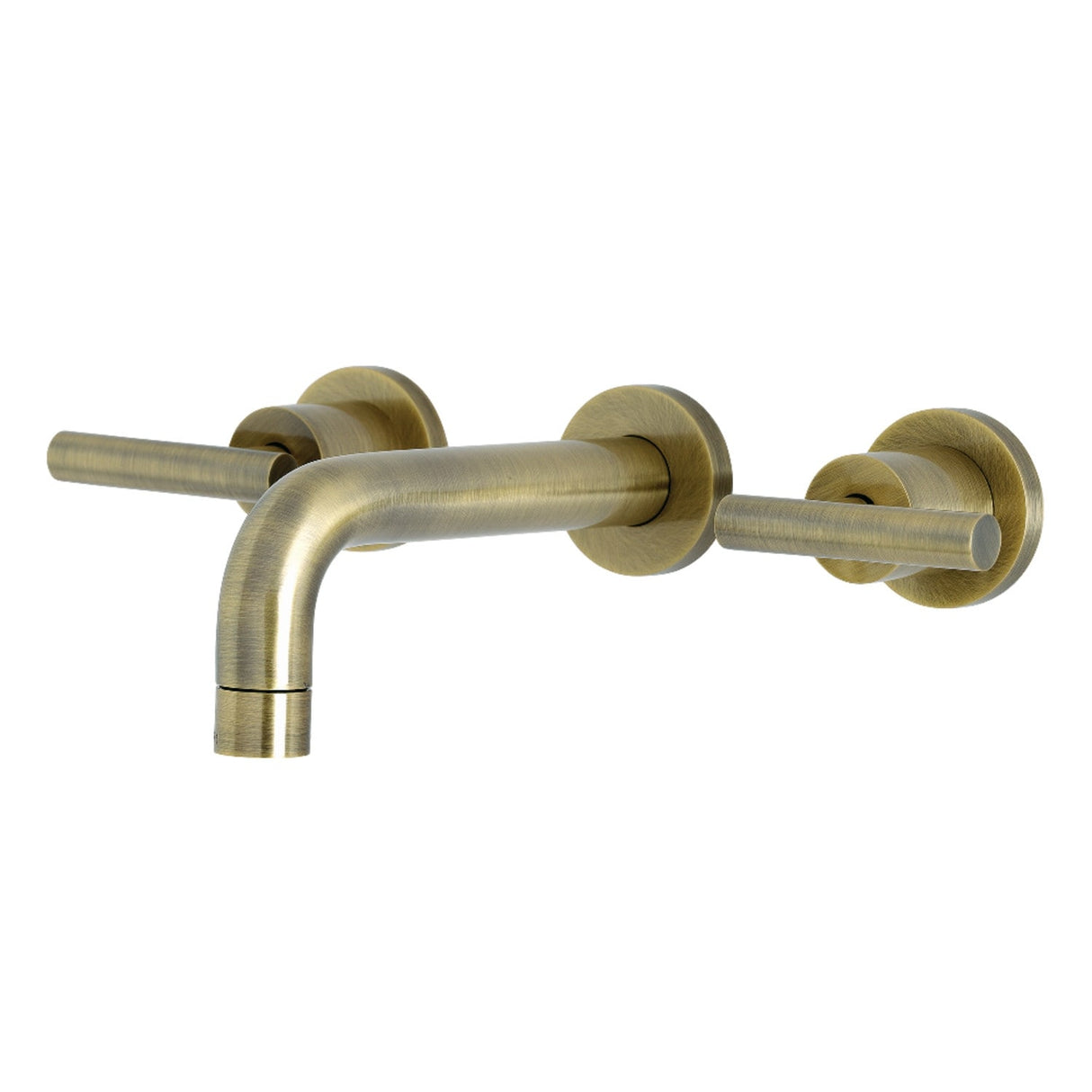 Kingston Brass Manhattan Two-Handle 3-Hole Wall Mount Bathroom Faucet
