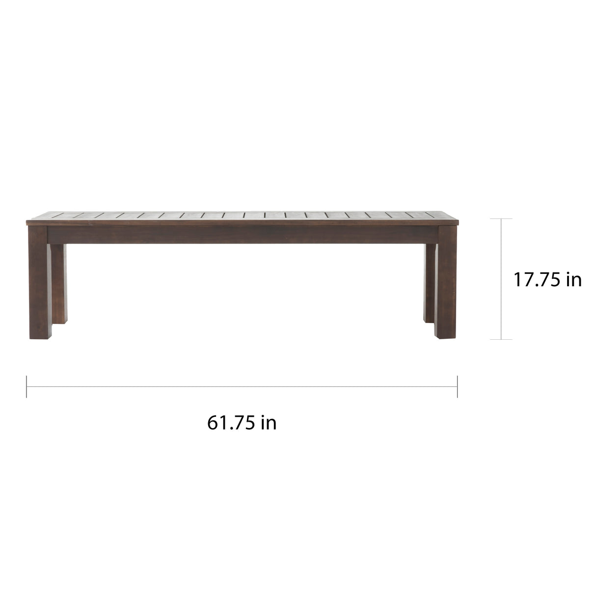 Manila Outdoor Dark Brown Acacia Wood Dining Set by Christopher Knight Home - N/A