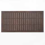 Manila Outdoor Dark Brown Acacia Wood Dining Set by Christopher Knight Home - N/A
