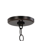 Manning 3 Light Bronze Leaf Mini Chandelier - 16'' W x 17.5'' H