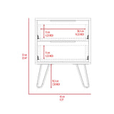 Mansfield 2-Drawer Rectangle Nightstand