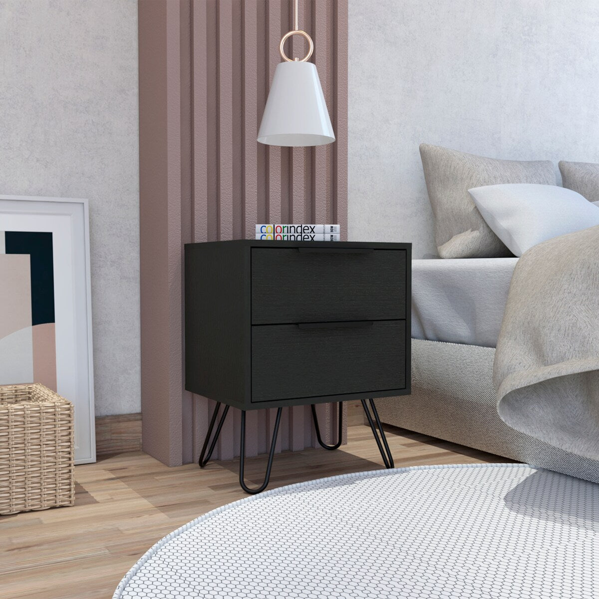 Mansfield 2-Drawer Rectangle Nightstand