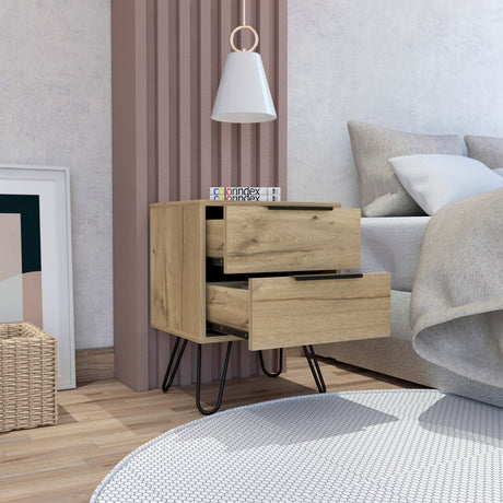 Mansfield 2-Drawer Rectangle Nightstand