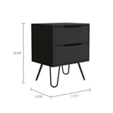 Mansfield 2-Drawer Rectangle Nightstand