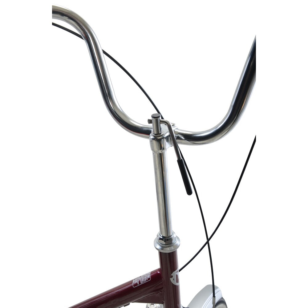 Mantis Tri-Rad Burgundy 6-speed 24-inch-wheel Adult Folding Tricycle