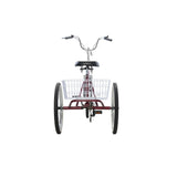 Mantis Tri-Rad Burgundy 6-speed 24-inch-wheel Adult Folding Tricycle