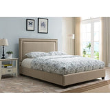 Baffin, Full and Queen Size, Taupe Linen Headboard
