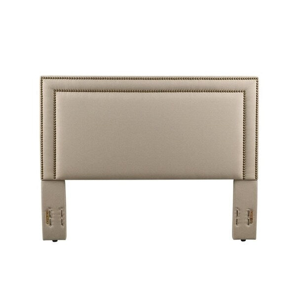Baffin, Full and Queen Size, Taupe Linen Headboard