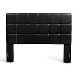 Kenville, King Size, Black Leather Platform Bed