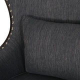 Mantua Upholstered Accent Chair with Nailhead Trim by Christopher Knight Home - 27.00" L x 32.00" W x 40.50" H