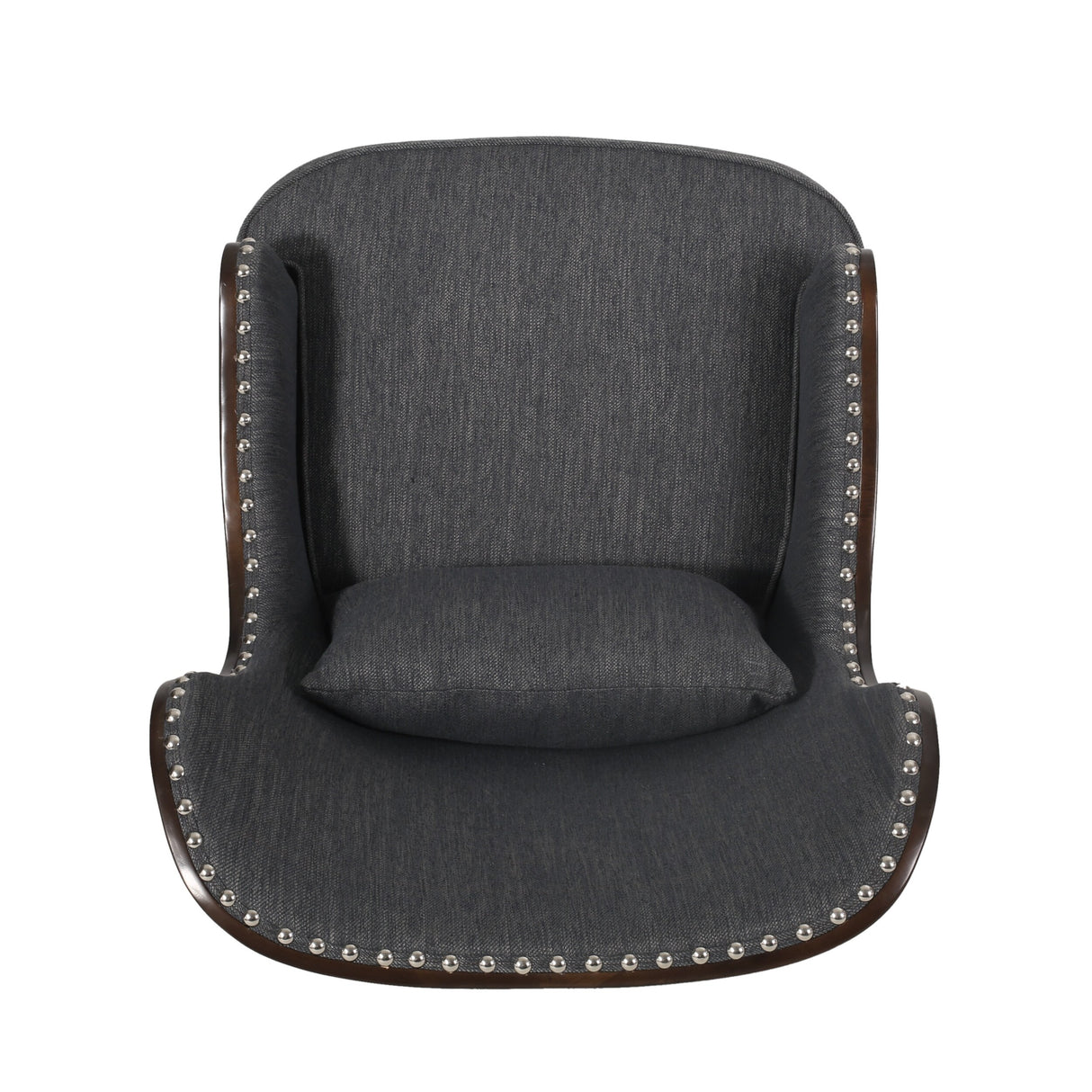 Mantua Upholstered Accent Chair with Nailhead Trim by Christopher Knight Home - 27.00" L x 32.00" W x 40.50" H