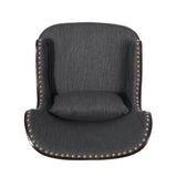 Mantua Upholstered Accent Chair with Nailhead Trim by Christopher Knight Home - 27.00" L x 32.00" W x 40.50" H