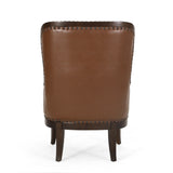 Mantua Upholstered Accent Chair with Nailhead Trim by Christopher Knight Home - 27.00" L x 32.00" W x 40.50" H