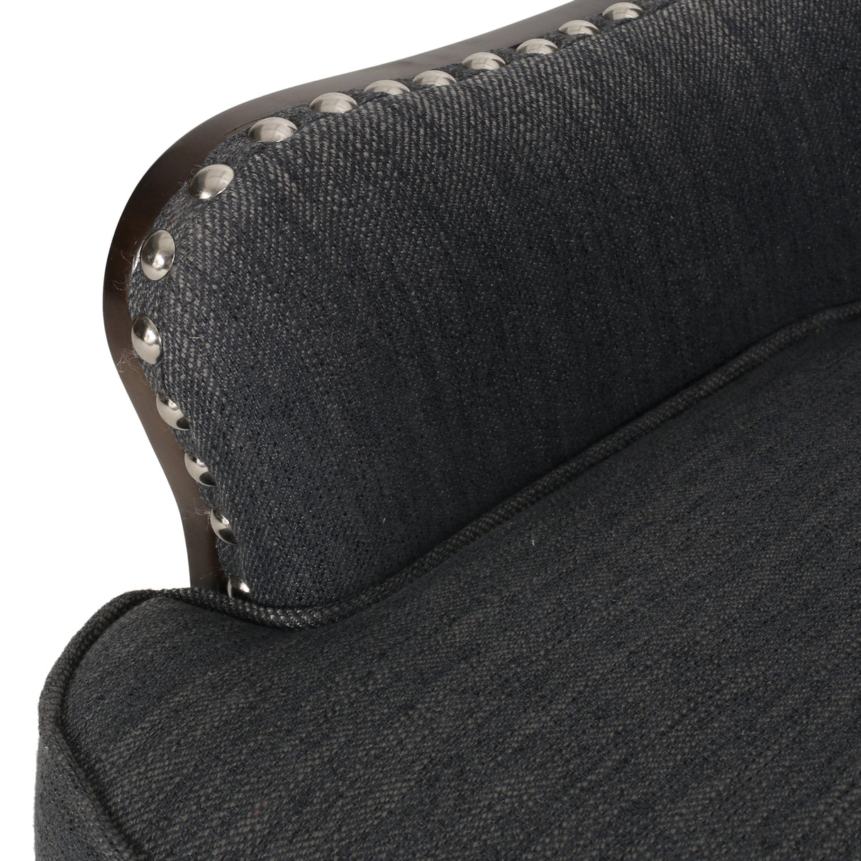 Mantua Upholstered Accent Chair with Nailhead Trim by Christopher Knight Home - 27.00" L x 32.00" W x 40.50" H