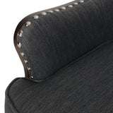 Mantua Upholstered Accent Chair with Nailhead Trim by Christopher Knight Home - 27.00" L x 32.00" W x 40.50" H