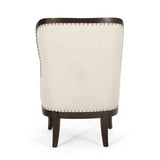Mantua Upholstered Accent Chair with Nailhead Trim by Christopher Knight Home - 27.00" L x 32.00" W x 40.50" H