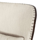 Mantua Upholstered Accent Chair with Nailhead Trim by Christopher Knight Home - 27.00" L x 32.00" W x 40.50" H