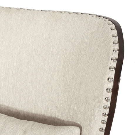 Mantua Upholstered Accent Chair with Nailhead Trim by Christopher Knight Home - 27.00" L x 32.00" W x 40.50" H