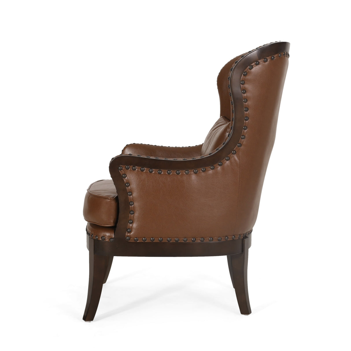 Mantua Upholstered Accent Chair with Nailhead Trim by Christopher Knight Home - 27.00" L x 32.00" W x 40.50" H