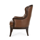 Mantua Upholstered Accent Chair with Nailhead Trim by Christopher Knight Home - 27.00" L x 32.00" W x 40.50" H
