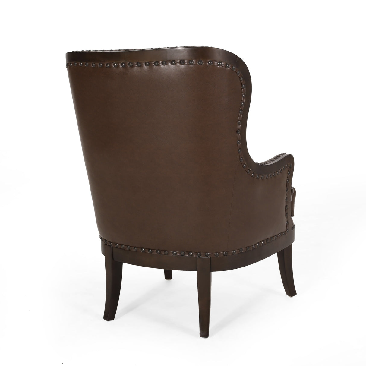 Mantua Upholstered Accent Chair with Nailhead Trim by Christopher Knight Home - 27.00" L x 32.00" W x 40.50" H