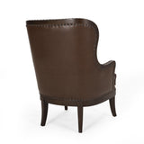 Mantua Upholstered Accent Chair with Nailhead Trim by Christopher Knight Home - 27.00" L x 32.00" W x 40.50" H