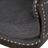 Mantua Upholstered Accent Chair with Nailhead Trim by Christopher Knight Home - 27.00" L x 32.00" W x 40.50" H