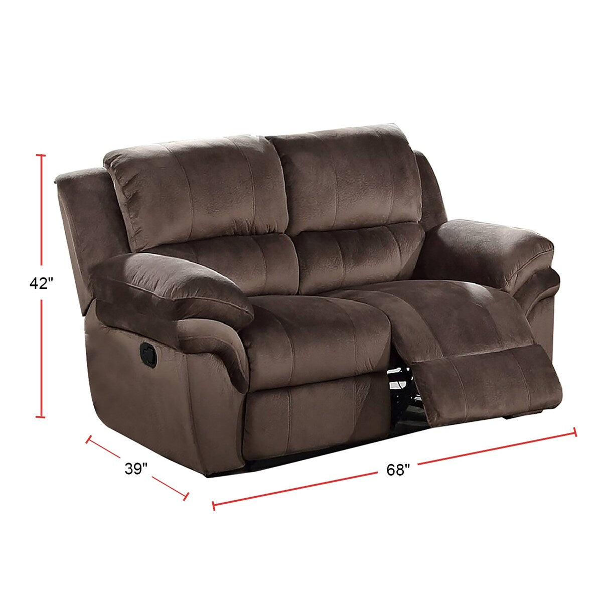 Manual Motion Loveseat
