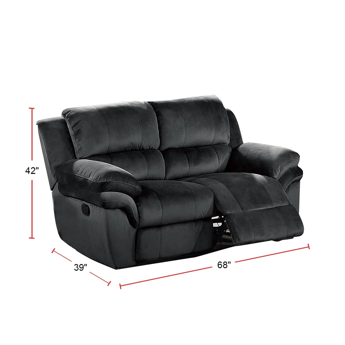 Manual Motion Loveseat
