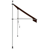 Manual Retractable Awning 118.1" Orange and Brown