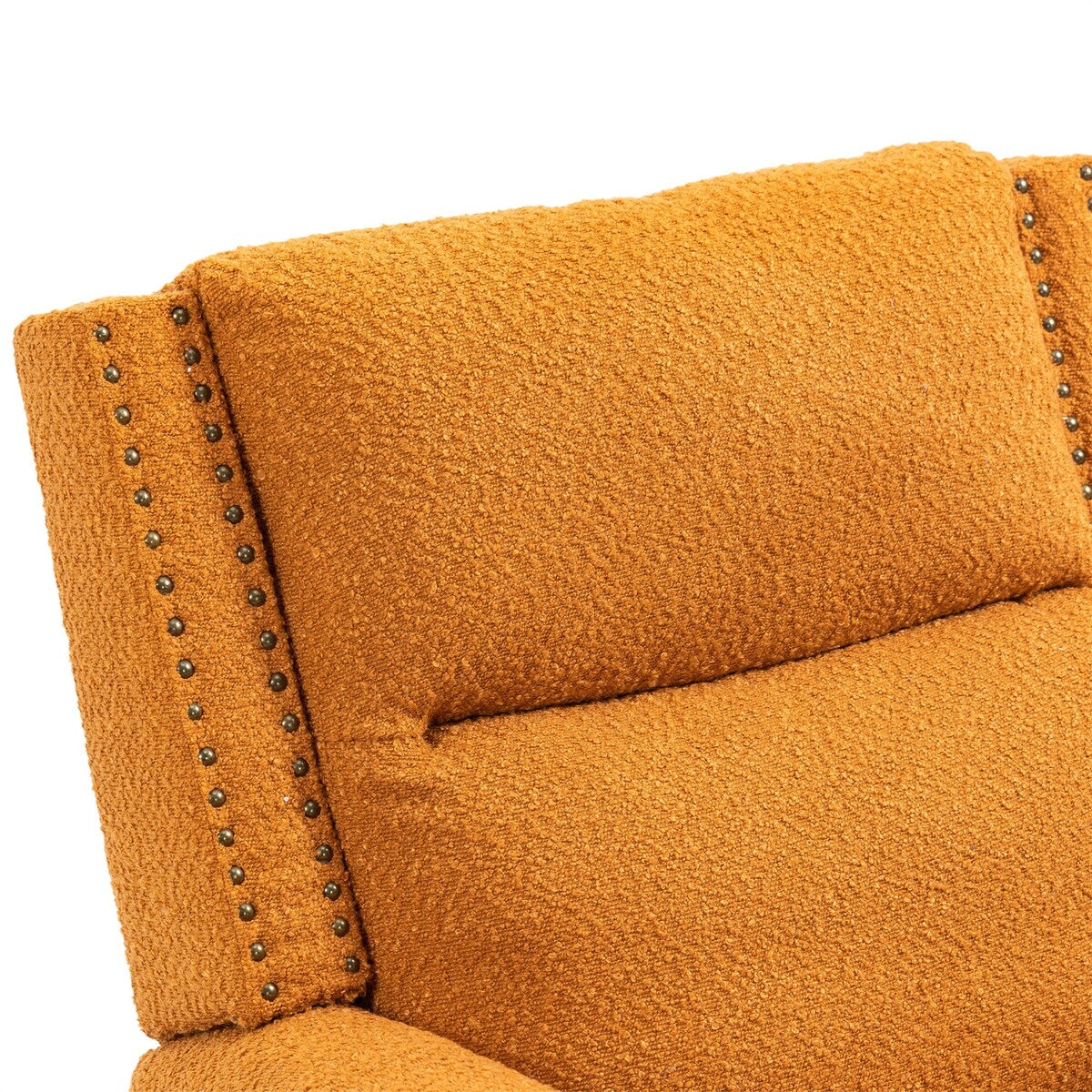 Manual Swivel Rocker Recliner Chair with Soft Arms and Back, Small Reclining Chairs, Single Sofa Seat for Living Room