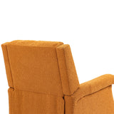 Manual Swivel Rocker Recliner Chair with Soft Arms and Back, Small Reclining Chairs, Single Sofa Seat for Living Room