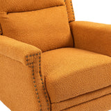 Manual Swivel Rocker Recliner Chair with Soft Arms and Back, Small Reclining Chairs, Single Sofa Seat for Living Room