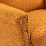 Manual Swivel Rocker Recliner Chair with Soft Arms and Back, Small Reclining Chairs, Single Sofa Seat for Living Room