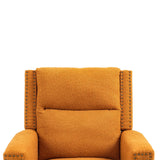 Manual Swivel Rocker Recliner Chair with Soft Arms and Back, Small Reclining Chairs, Single Sofa Seat for Living Room
