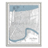 Map of New Orleans, LA