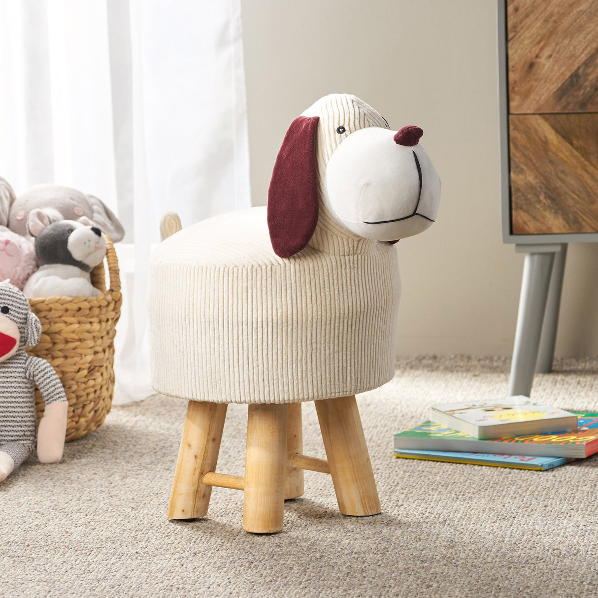 Mapleton Contemporary Kids Dog Ottoman by Christopher Knight Home