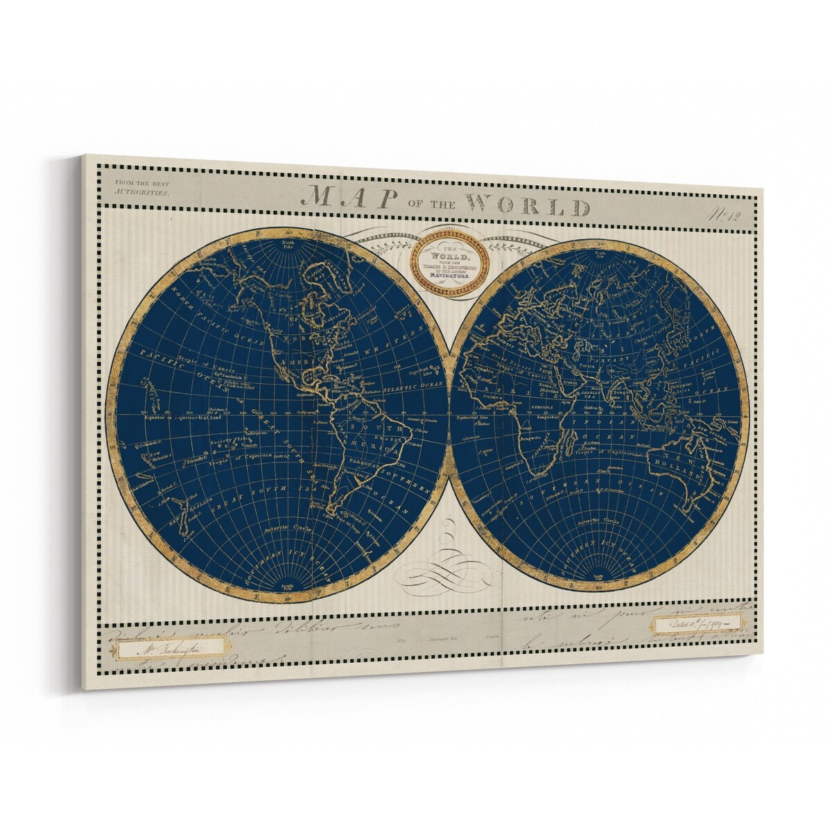 Maps Canvas Wall Art Print