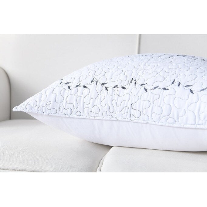 MarCielo 2 Pack Pillow Shams Throw Pillow Covers Euro Sham Embroidery Overstock