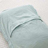 MarCielo 2-Piece 100% Cotton Embroidered Quilted Pillow Shams