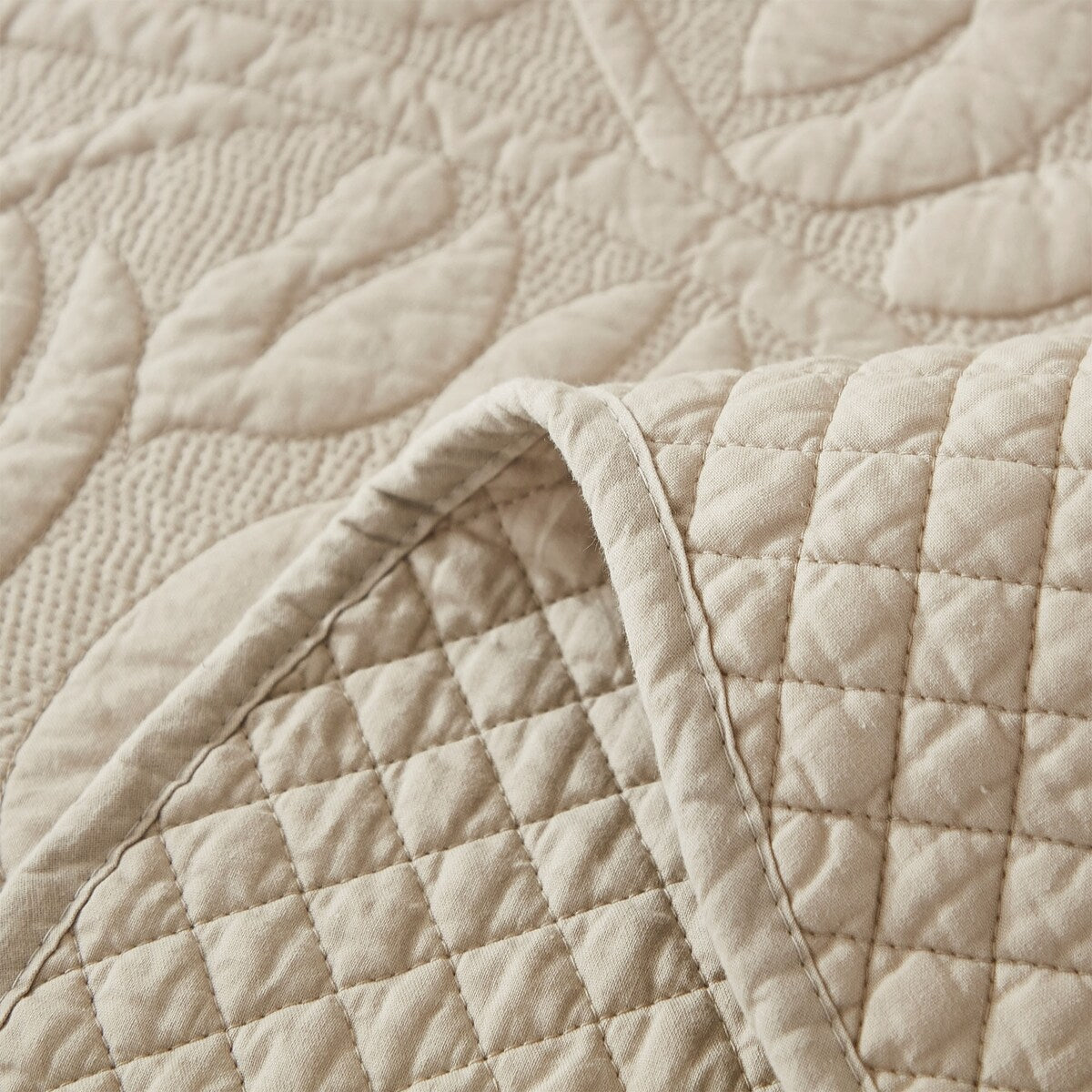 MarCielo 3 Piece Cotton Oversized Bedspread Quilt Set Tmonica