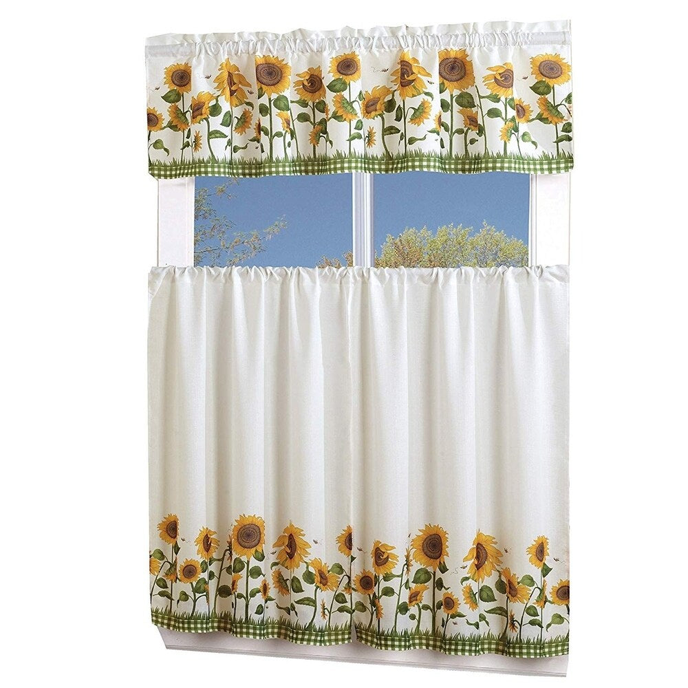 Porch & Den Capri 3-piece Kitchen Window Curtain Set