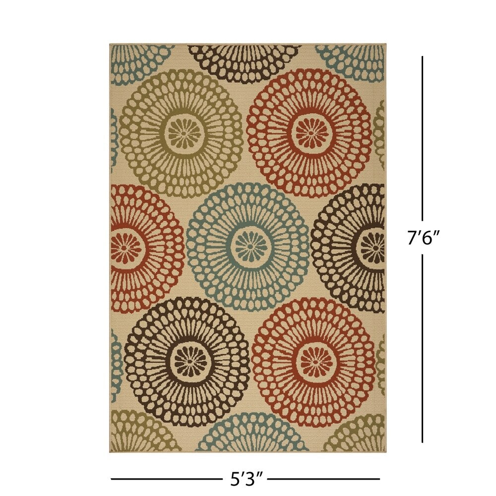 Mara Indoor/ Outdoor Floral Area Rug by Christopher Knight Home
