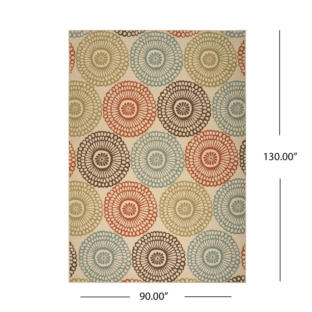 Mara Indoor/ Outdoor Floral Area Rug by Christopher Knight Home