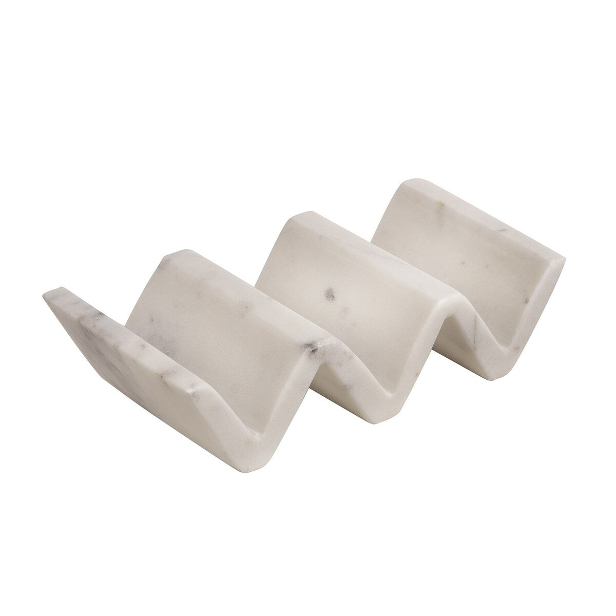 Marble Taco Stand Opal White -ST
